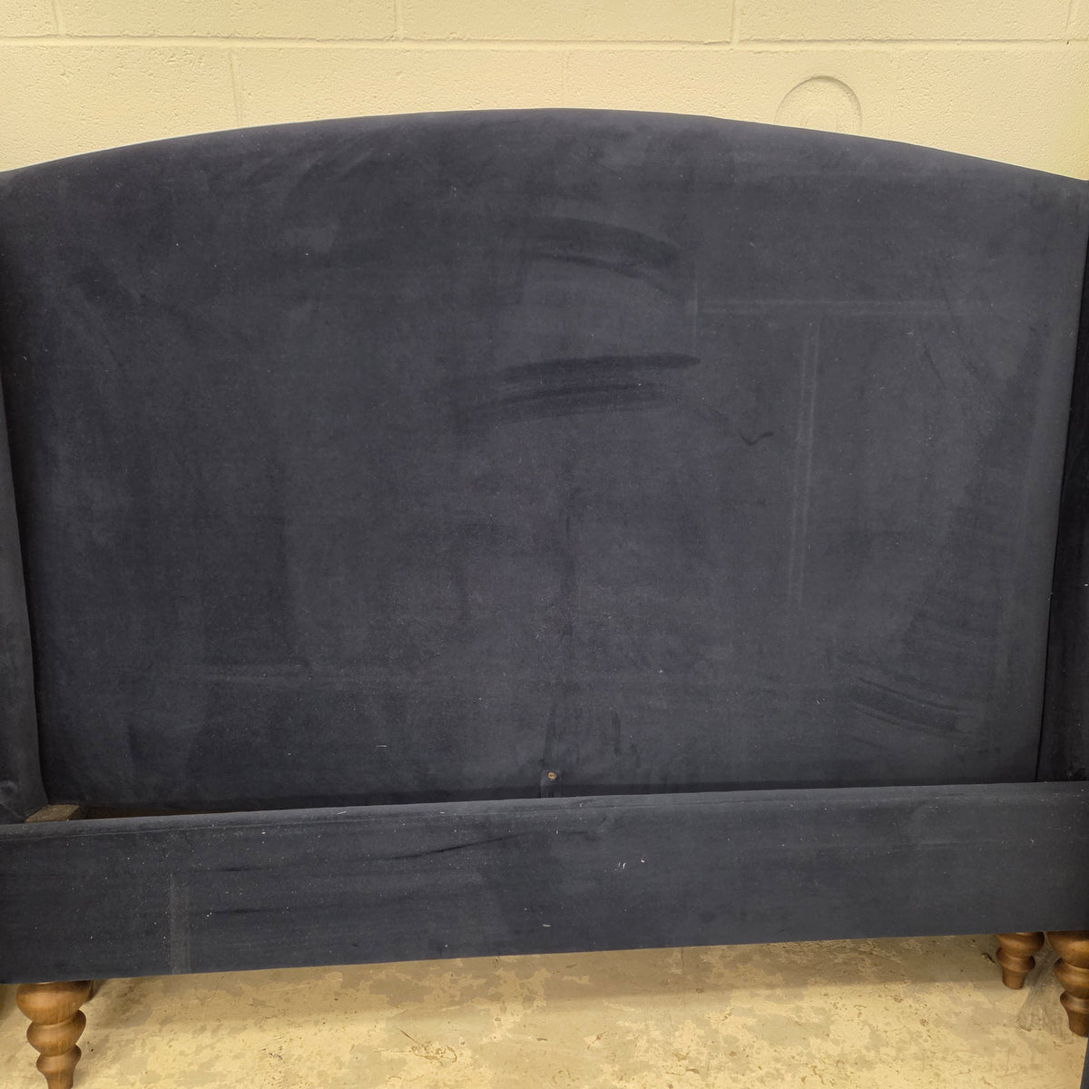 Ascott Midnight Velvet Kingsize Upholstered Bed (Imperfect)