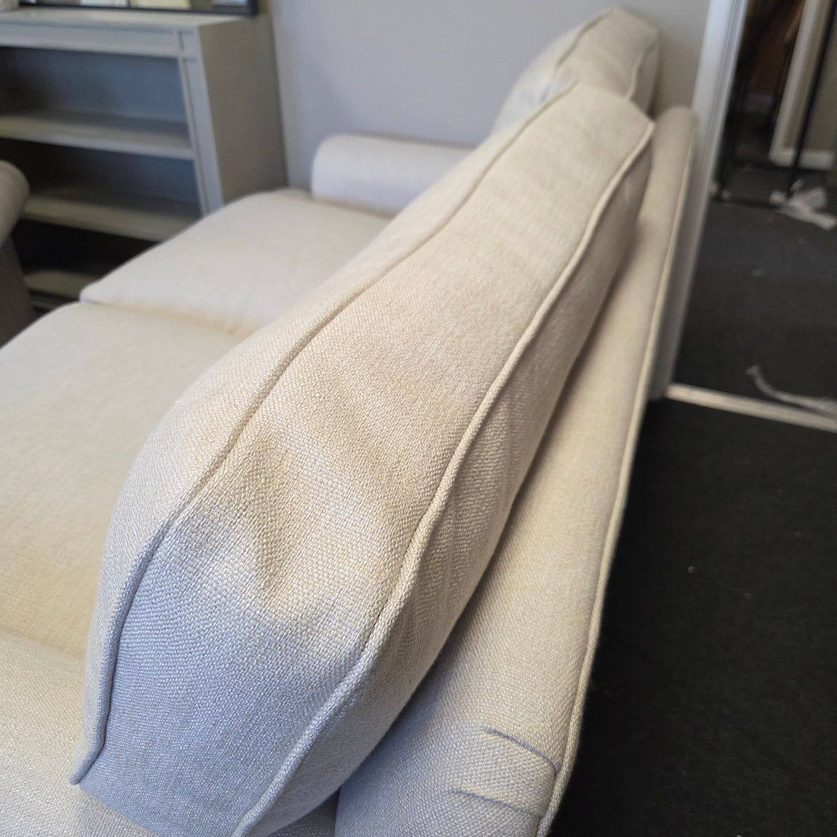 Stewart Large 2 Seater Sofa - Natural - Rustic Weave