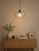 Clear Glass Oval Shape Pendant Light