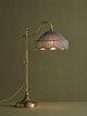 Pleated Table Lamp - Antique Brass