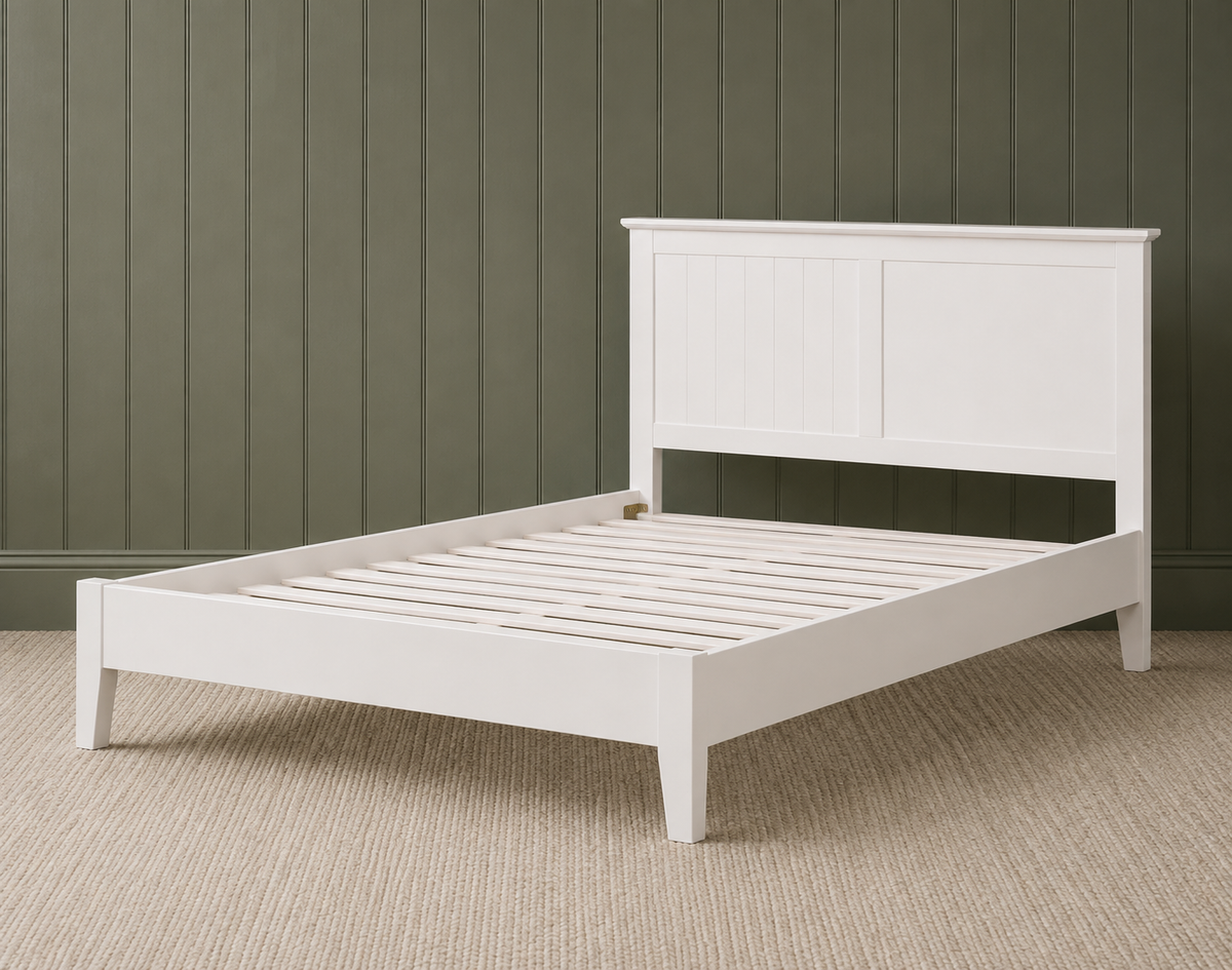 Winstone Pure White 4ft 6" Double Bed