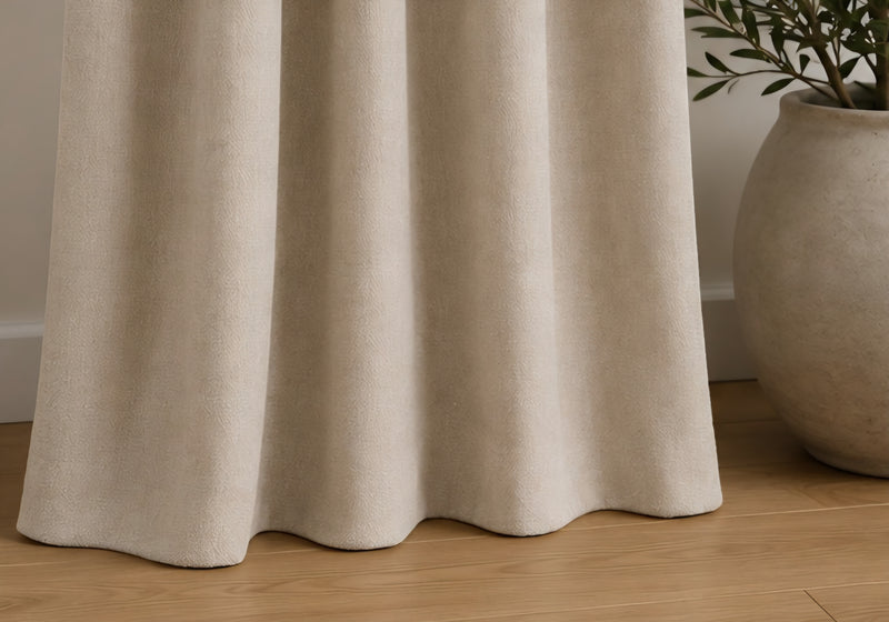 Brushed Multiway Blackout Curtains - Champagne - 168cm x 137cm