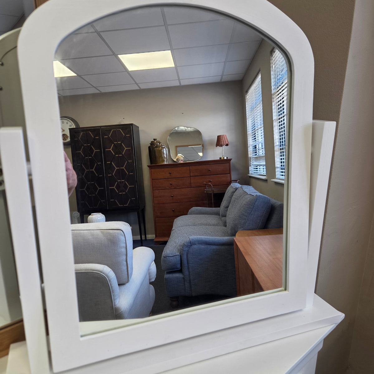Fairford Soft White Dressing Table Mirror