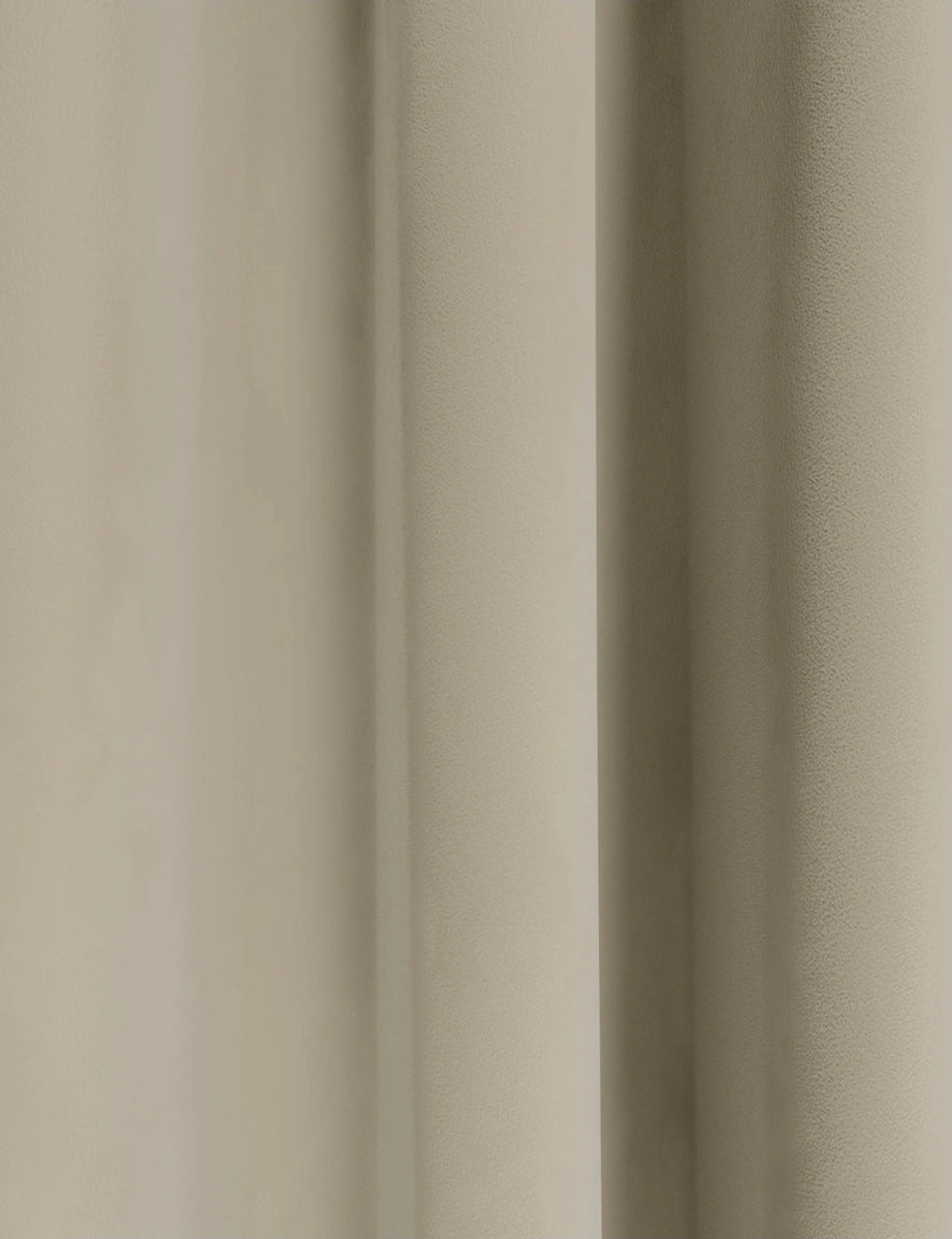 Velvet Eyelet Ultra Thermal Curtains - Champagne - 218cm x 229cm