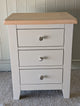 Chester Limestone 3 Drawer Bedside Table