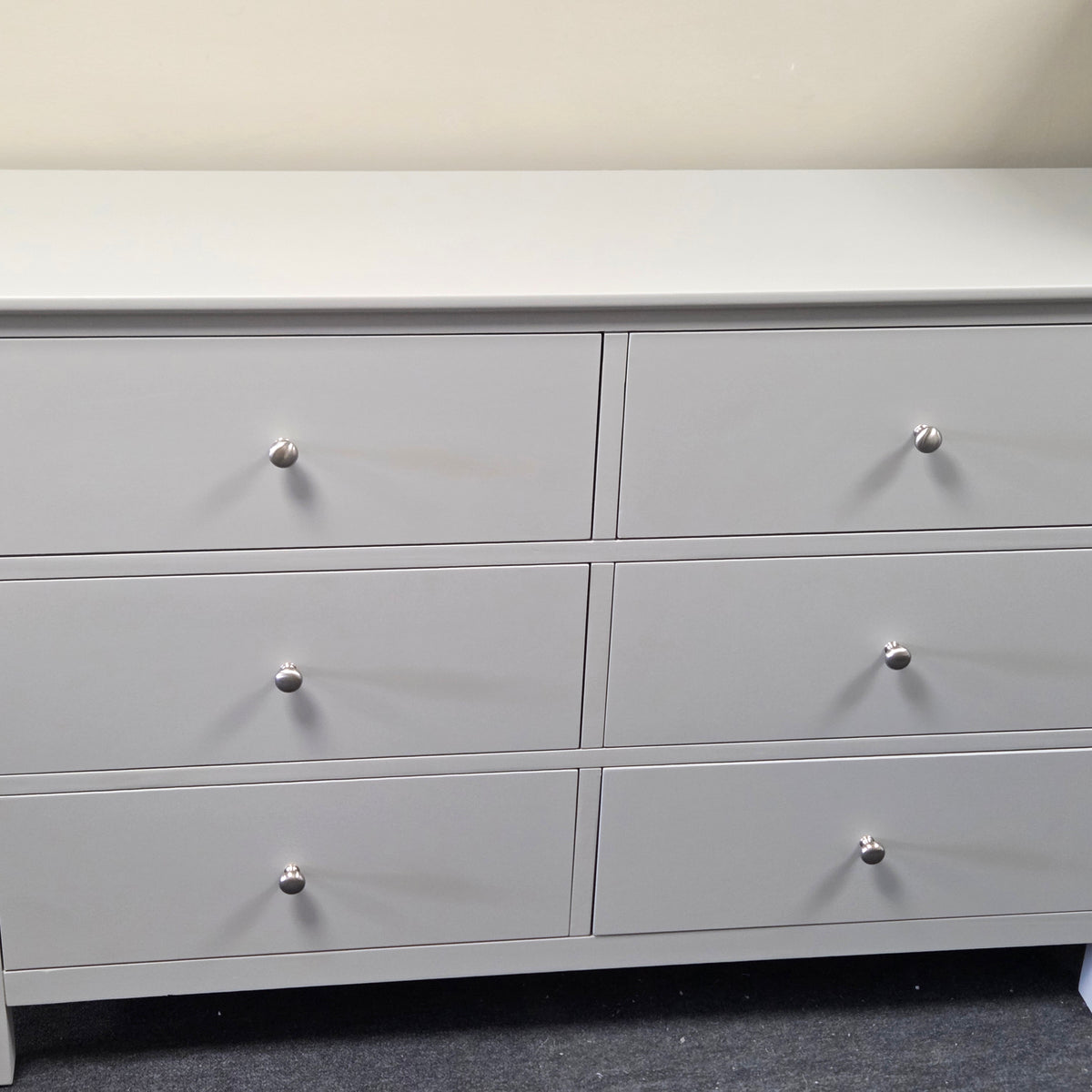 Simply Cotswold Pebble Grey 6 Drawer Chest