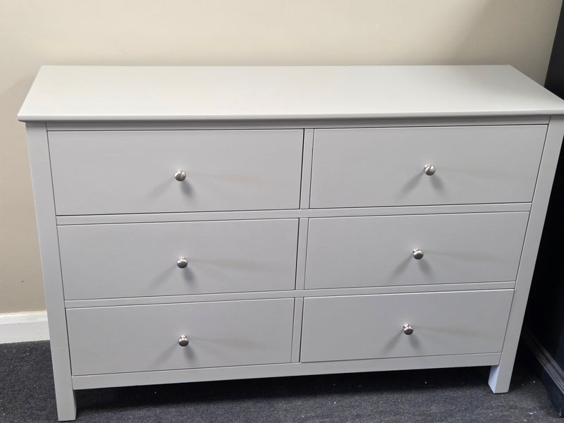 Simply Cotswold Pebble Grey 6 Drawer Chest