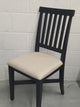 Pair of Chester Charcoal Upholstered Dining Chairs