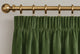 Velvet Pencil Pleat Curtains - Green - 168cm x 229cm