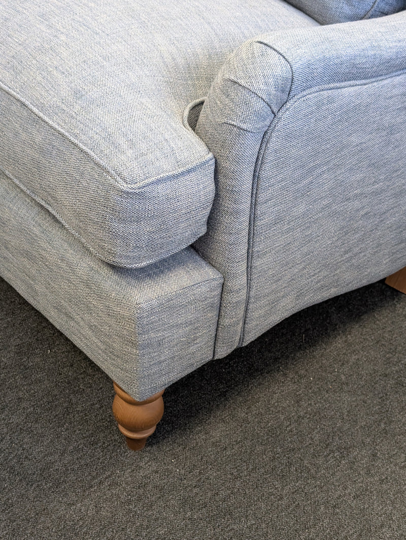Morris - 3 Seater Sofa - Indigo - Rustic Weave