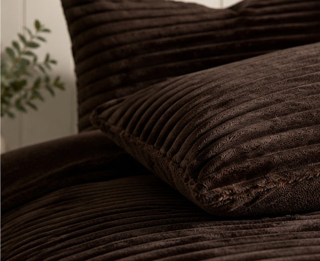 Cloud Fleece Bedset - King Size - Chocolate