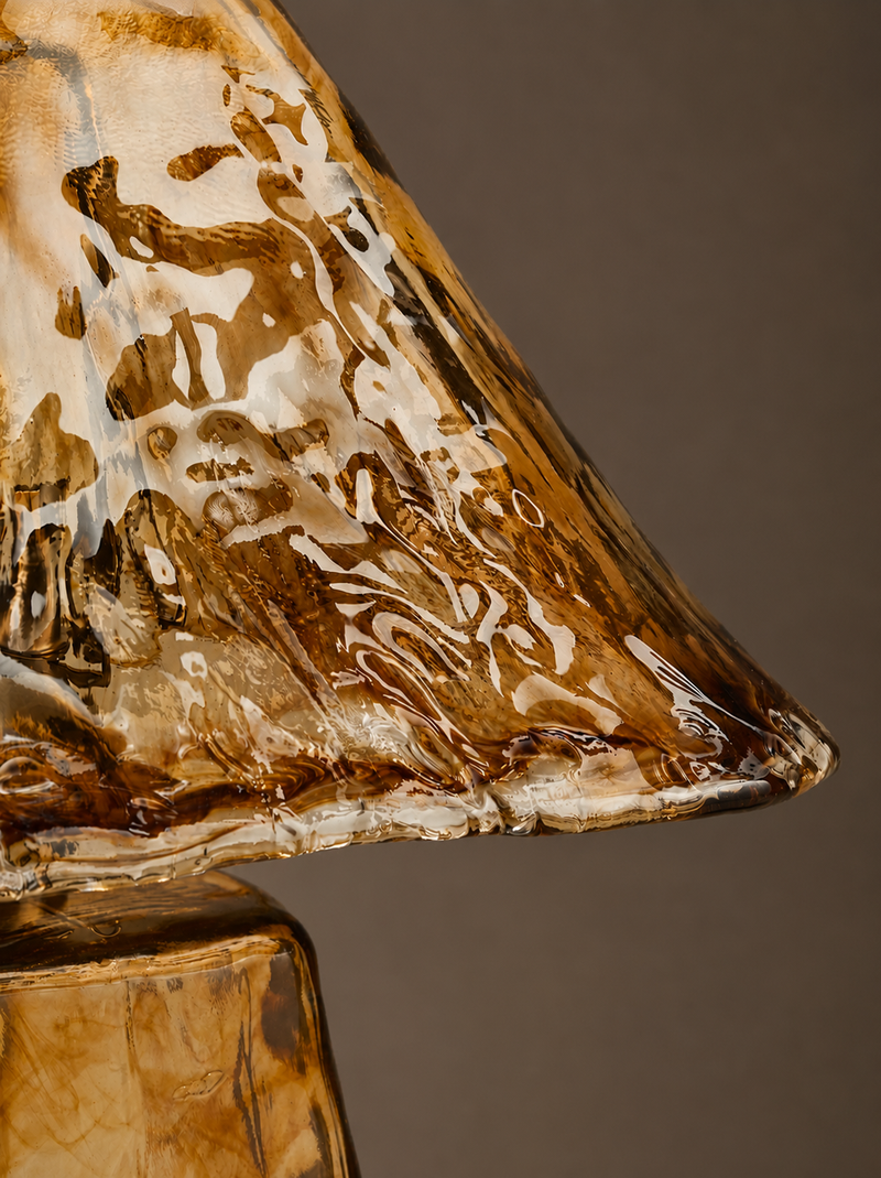 All Over Glass Table Lamp - Brown