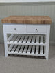 Chester Pure White Butcher Block Kitchen Island