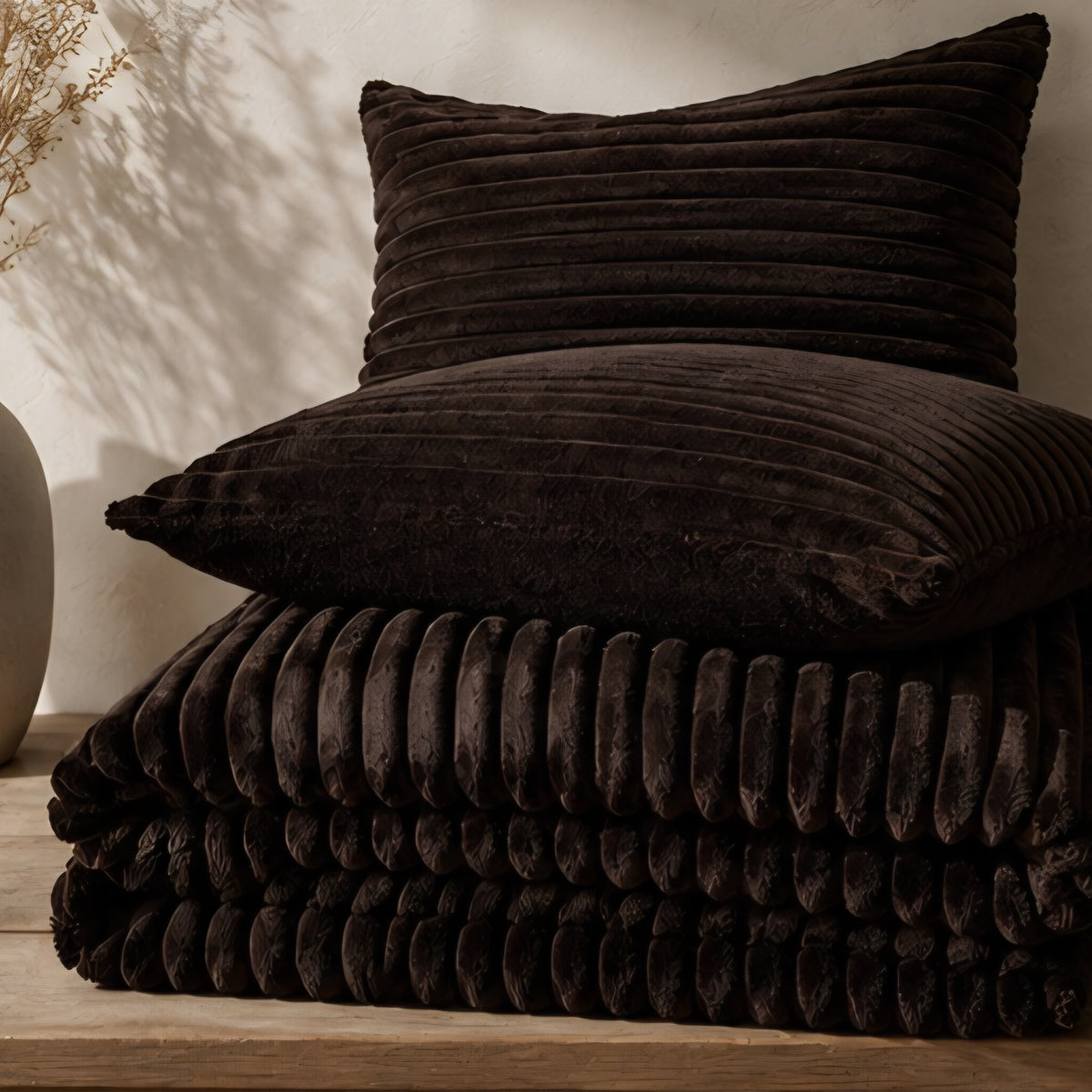 Cloud Fleece Bedset - King Size - Chocolate