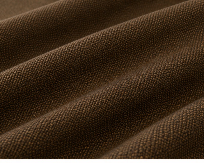 Brushed Eyelet Blackout Thermal Curtains - Chocolate - 218cm x 229cm
