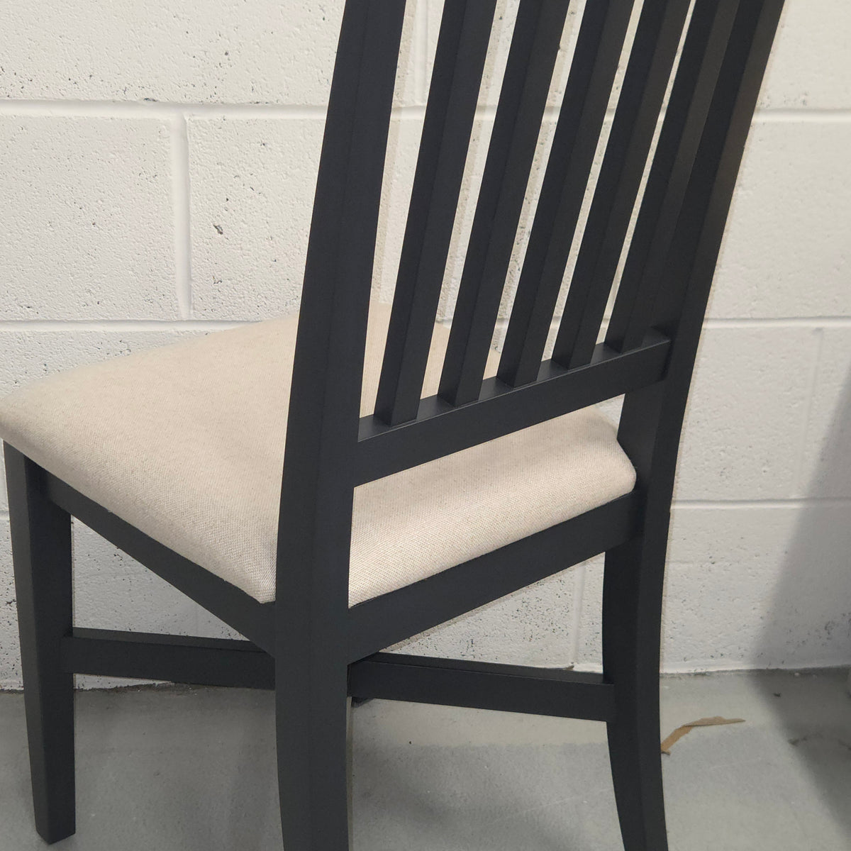 Pair of Chester Charcoal Upholstered Dining Chairs