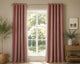 Velvet Eyelet Curtains - Soft Pink - 168cm x 183cm