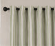 Pure Cotton Striped Multiway Curtains - Green Mix - 168cm x 229cm