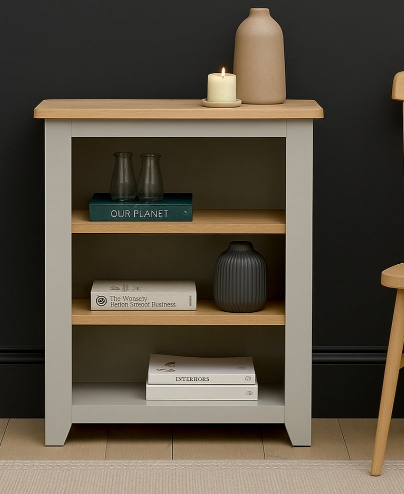 Chester Dove Grey Small Bookcase
