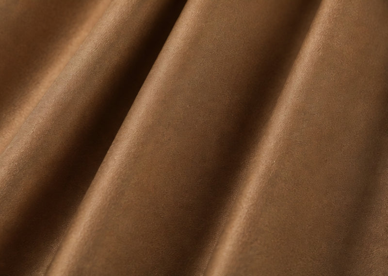 Velvet Pencil Pleat Ultra Thermal Curtains - Bronze - 229cm x 229cm