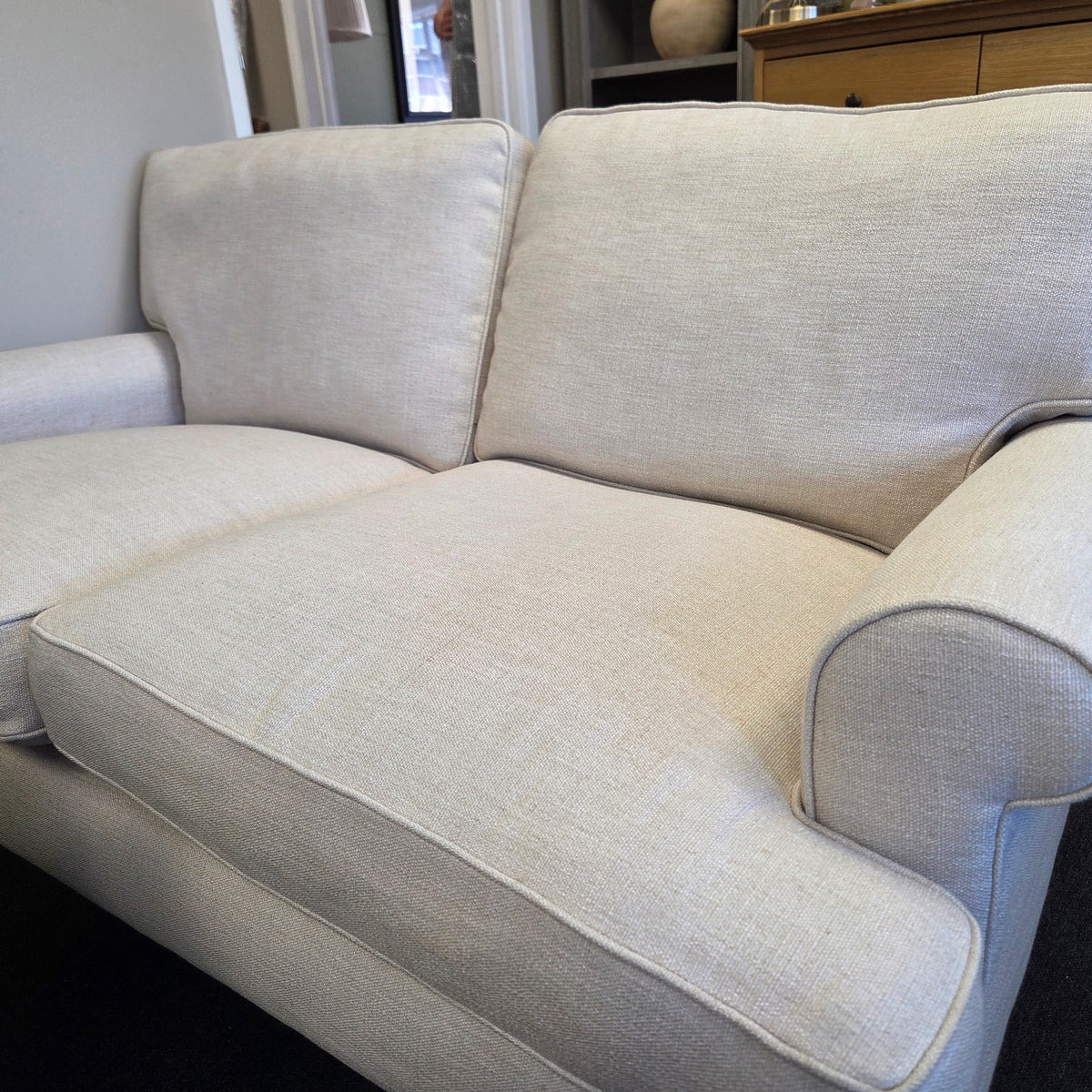 Stewart Large 2 Seater Sofa - Natural - Rustic Weave