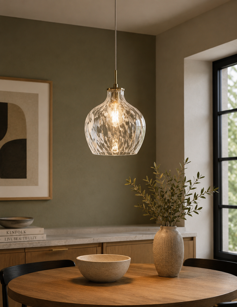 Confetti Glass Pendant Ceiling Light White