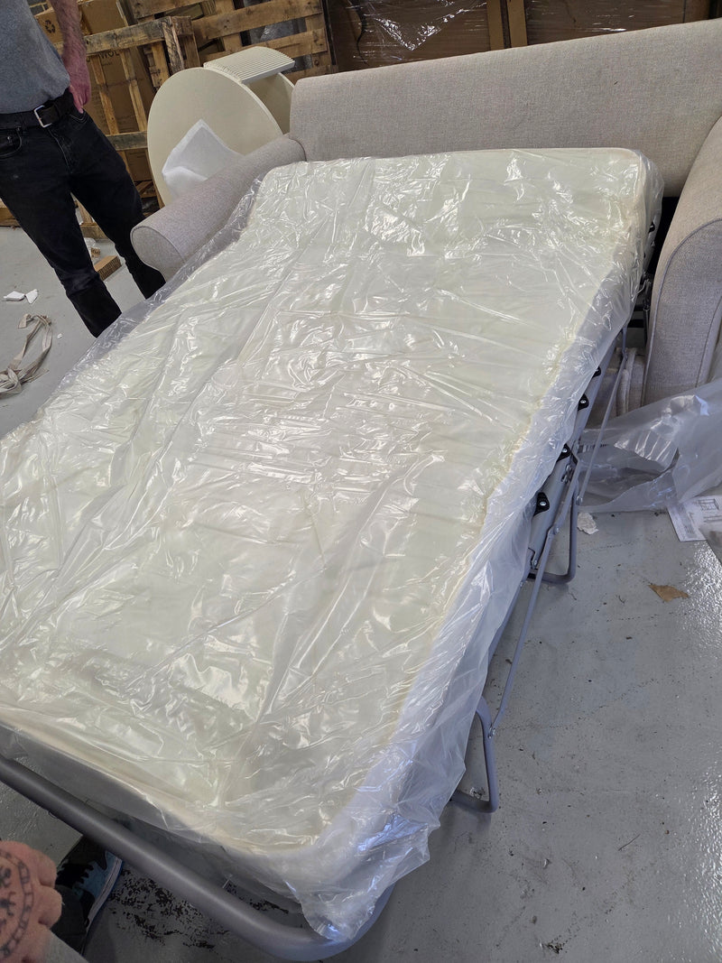 Hurley - Sofa Bed Large 2 Seater - Natural - Aquaclean Oxford
