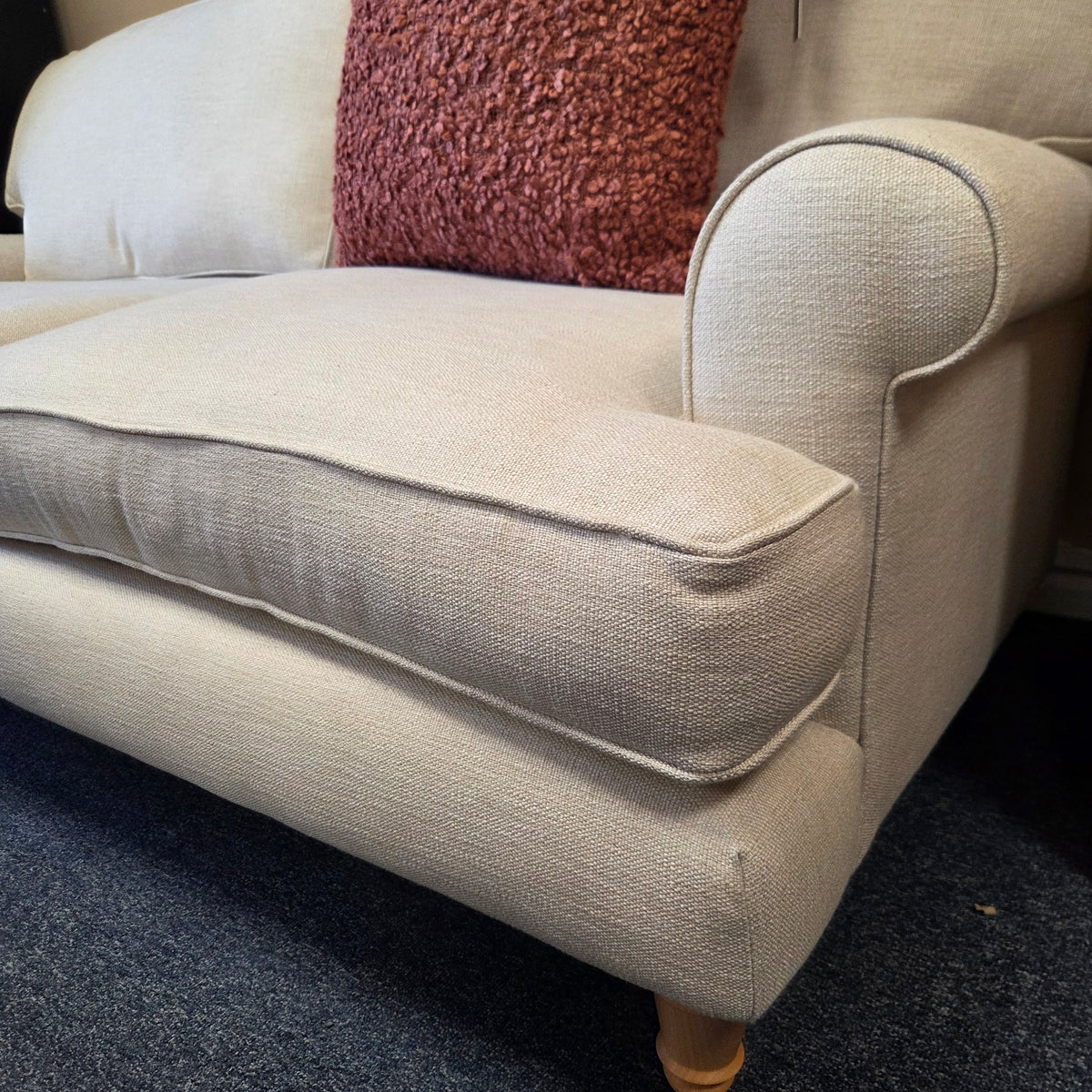 Stewart 3 Seater Sofa - Natural - Rustic Weave