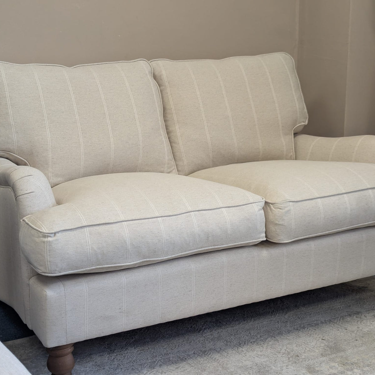 Morris - 2 Seater Sofa - Natural - Compton Stripe