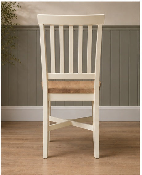 Chester Classic Cream Wooden Seat Dining Chair