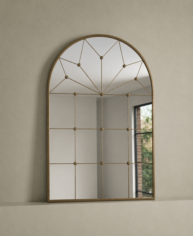 Metal Medium Arch Wall Mirror