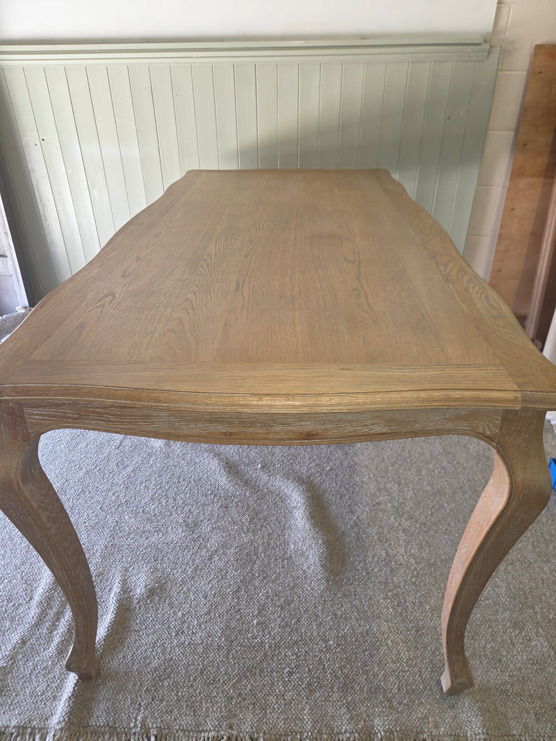 Camille Limewash Oak 6 Seater Dining Table