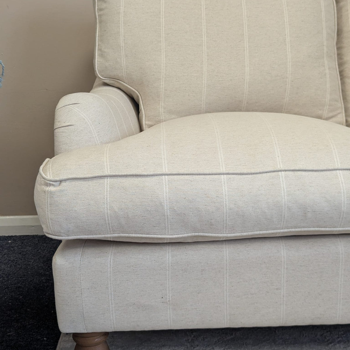 Morris - 2 Seater Sofa - Natural - Compton Stripe