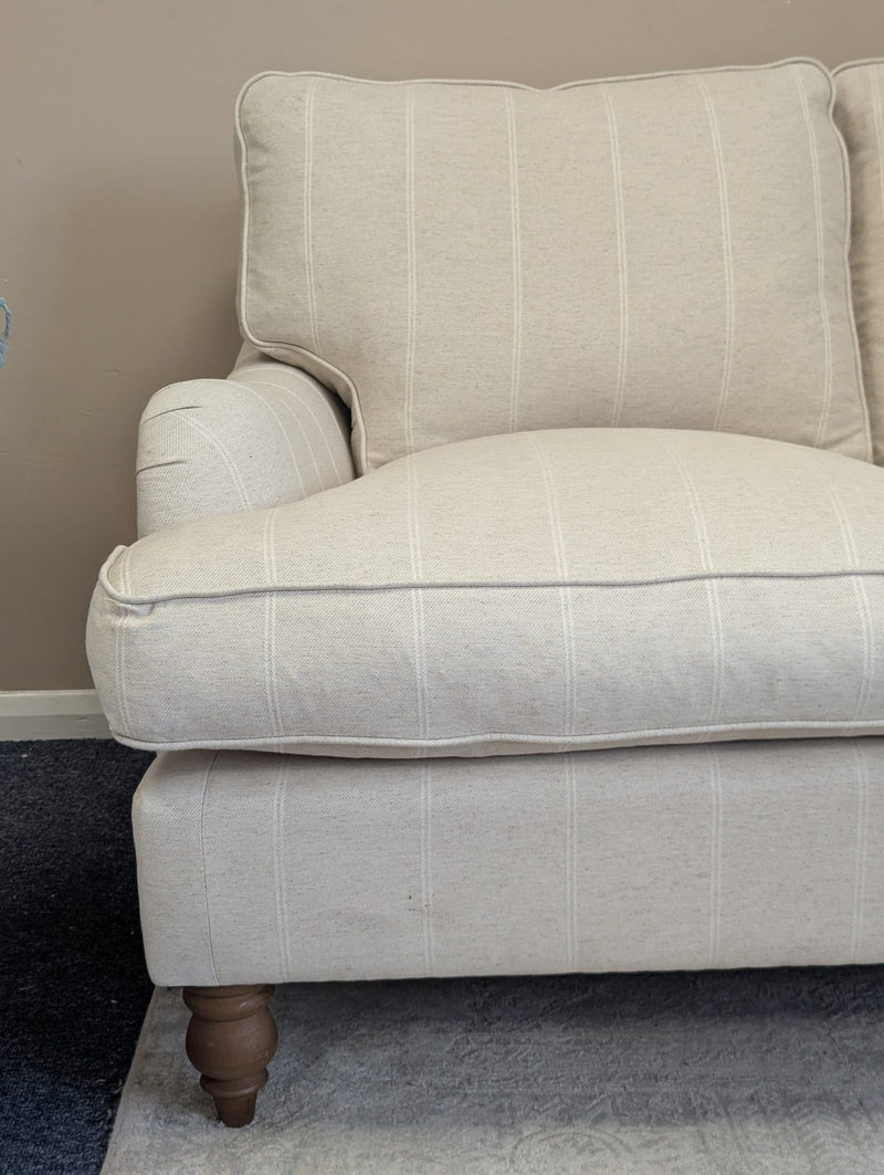 Morris - 2 Seater Sofa - Natural - Compton Stripe