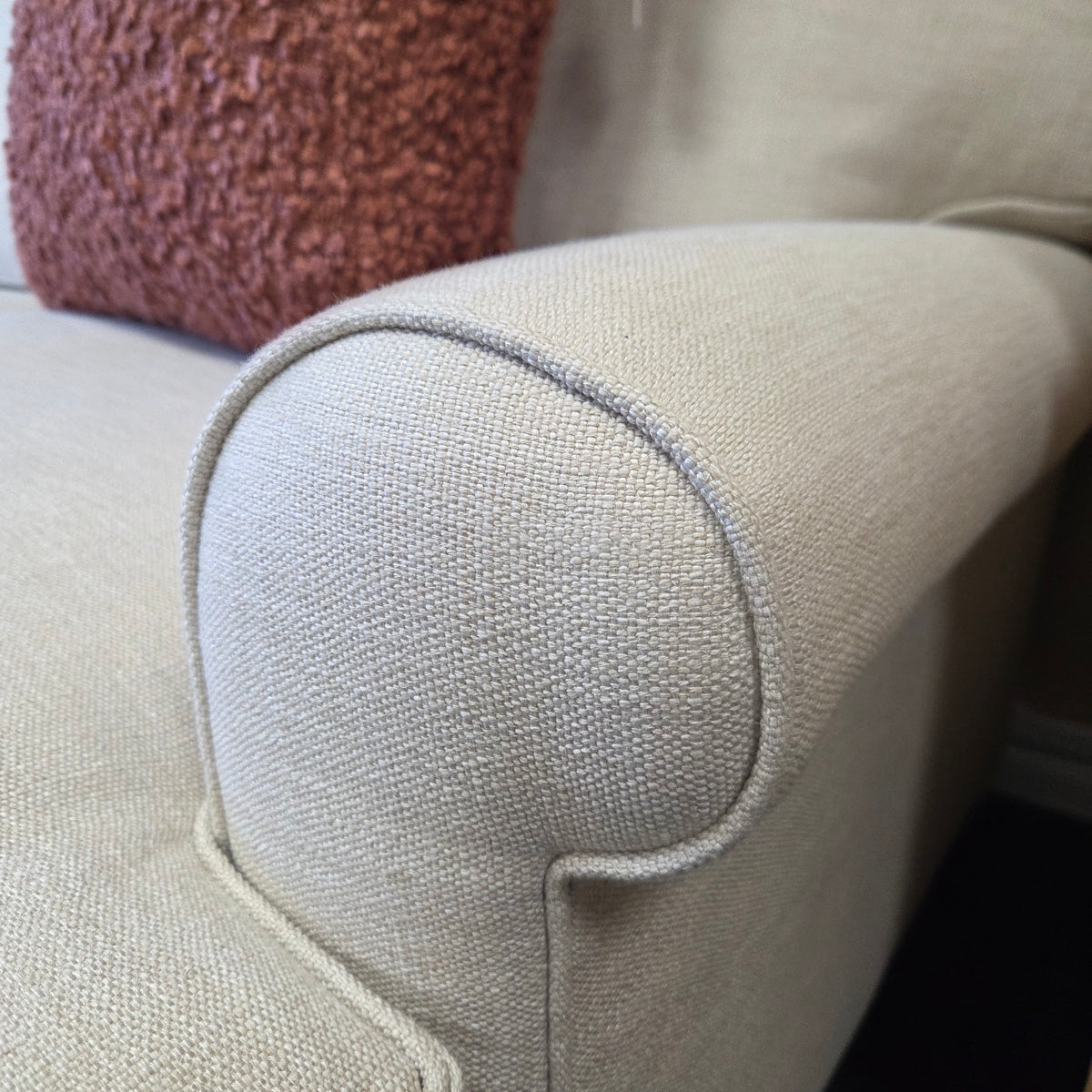 Stewart 3 Seater Sofa - Natural - Rustic Weave