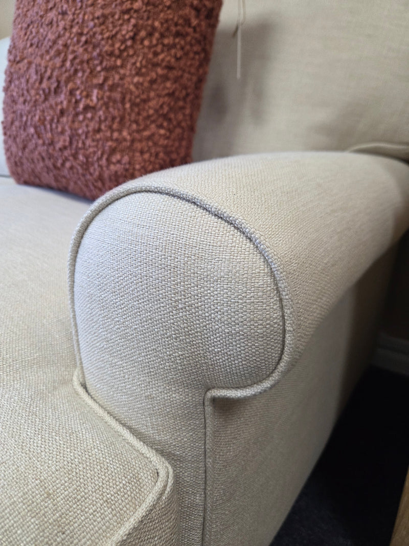 Stewart 3 Seater Sofa - Natural - Rustic Weave