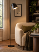 Finn Scandi Metal Floor Lamp - Black