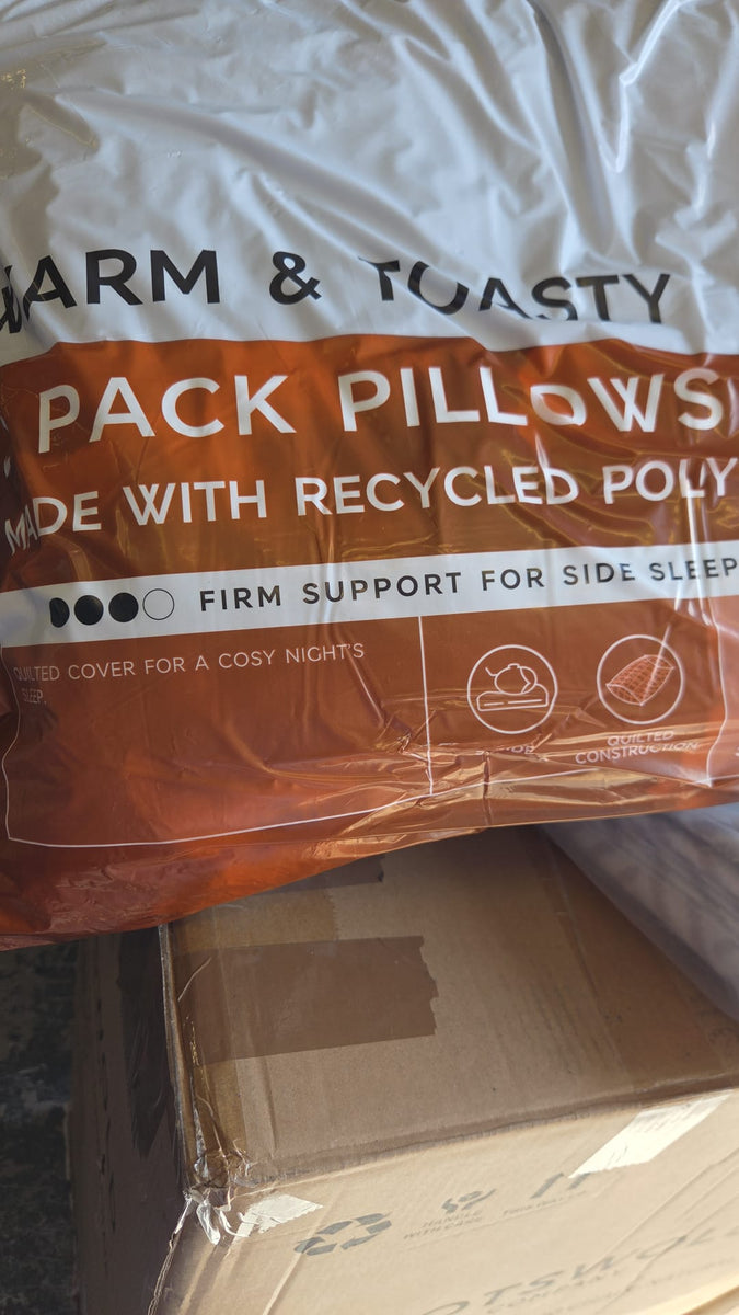2 Pack Warm & Toasty Firm Pillows