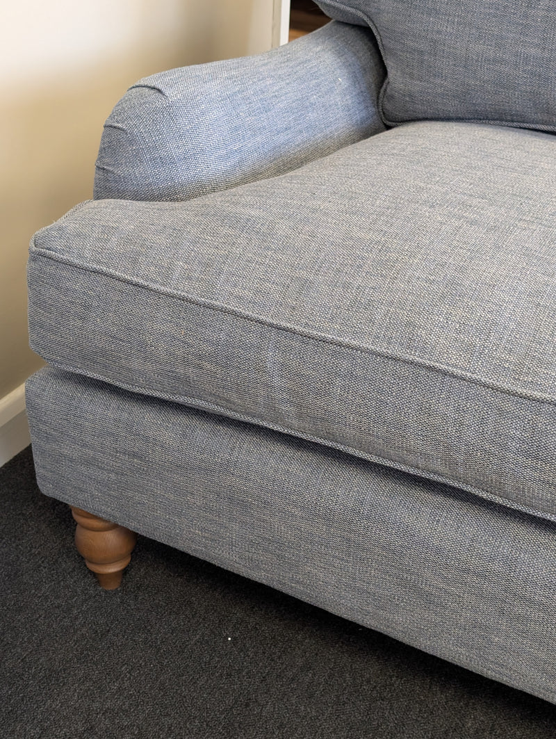 Morris - 3 Seater Sofa - Indigo - Rustic Weave