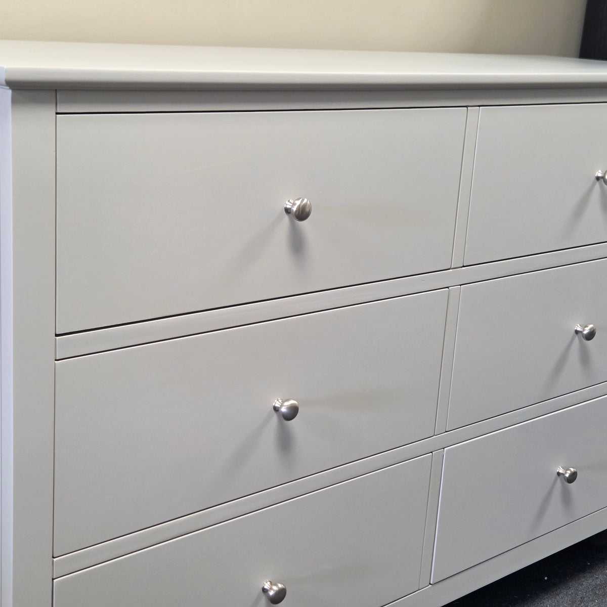 Simply Cotswold Pebble Grey 6 Drawer Chest