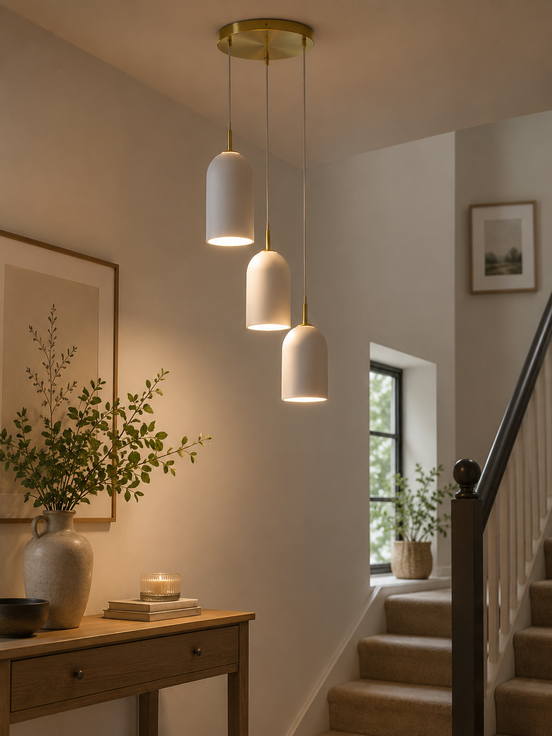 Sloane Multi- Light Cluster Ceiling Light - Antique Brass