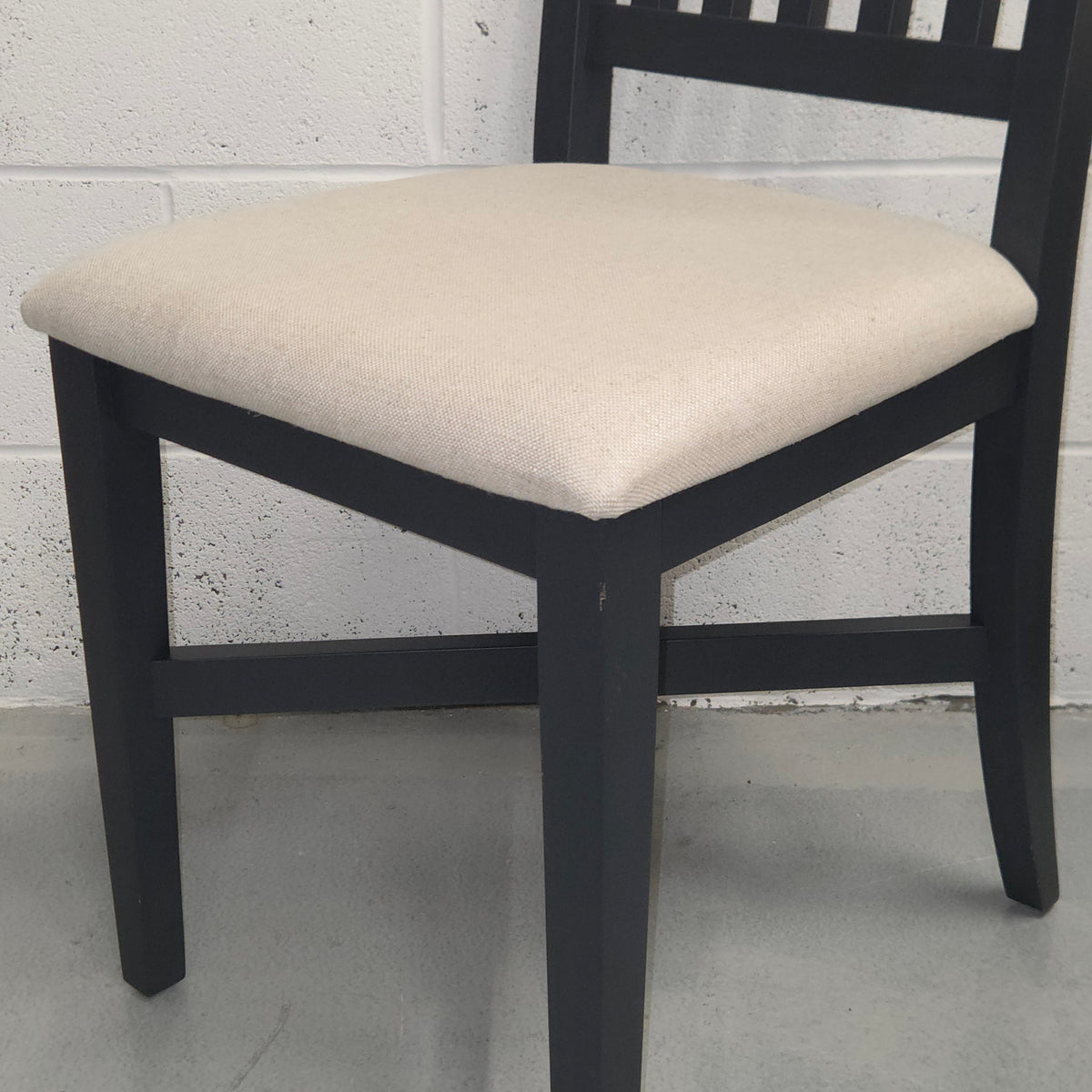Pair of Chester Charcoal Upholstered Dining Chairs