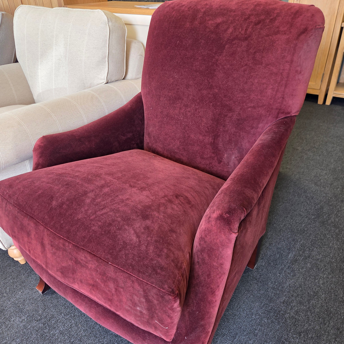 Elsie Armchair- Rosehip-  Matt Velvet