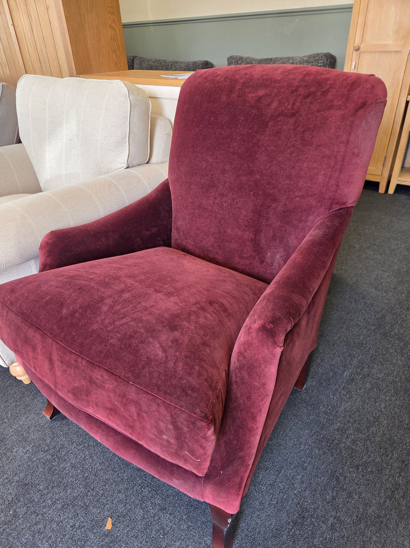 Elsie Armchair- Rosehip-  Matt Velvet