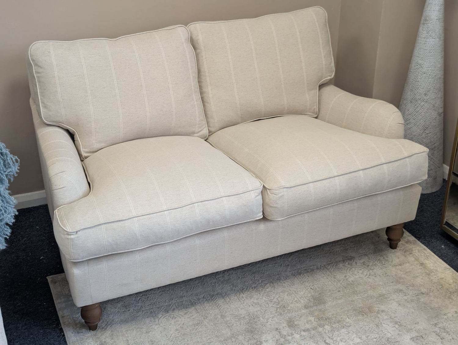 Morris - 2 Seater Sofa - Natural - Compton Stripe
