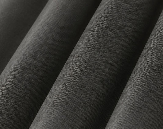 Brushed Eyelet Blackout Thermal Curtains - Charcoal Mix - 218cm x 137cm