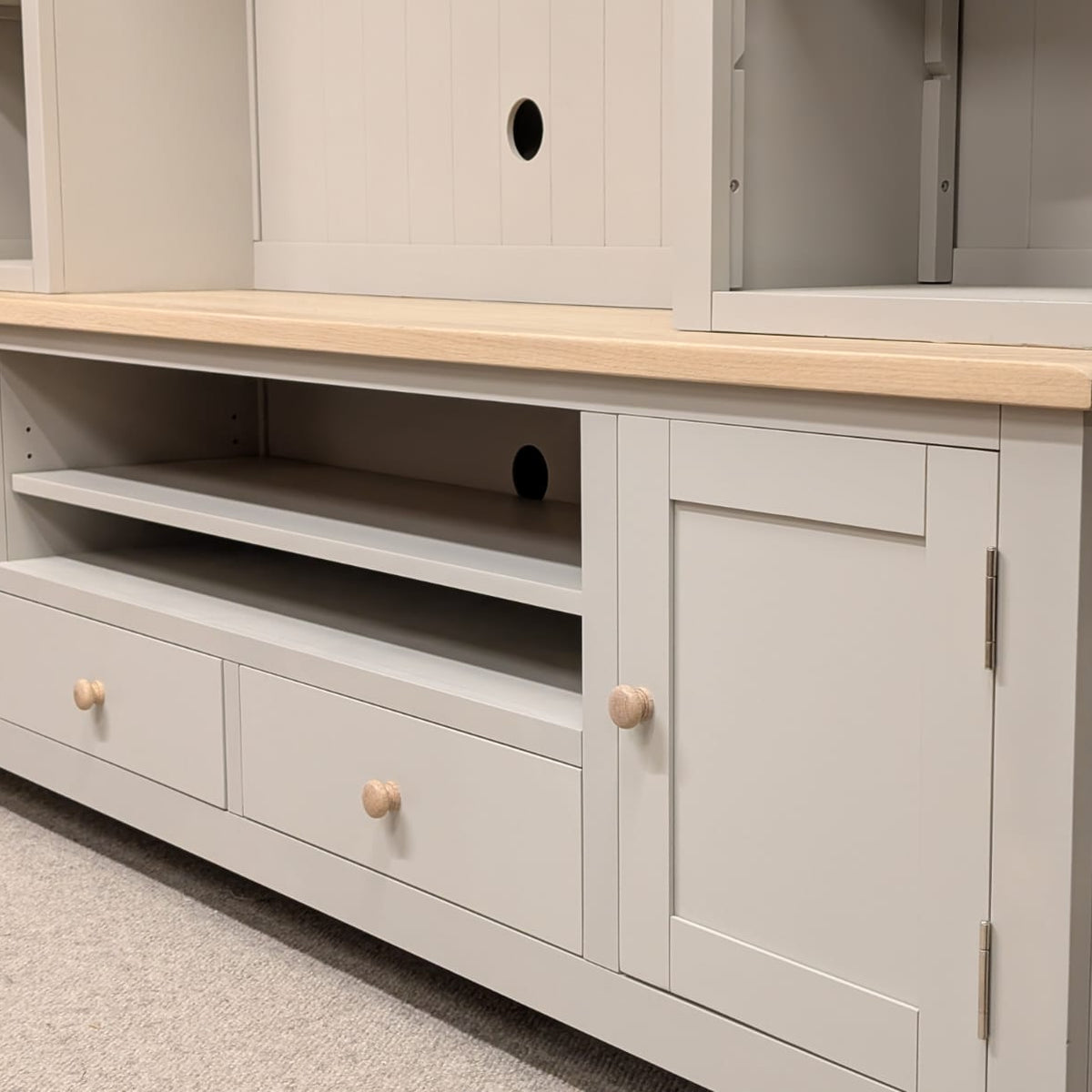 Chester Dove Grey TV and Media Storage Unit