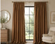 Velvet Pencil Pleat Ultra Thermal Curtains - Bronze - 218cm x 183cm