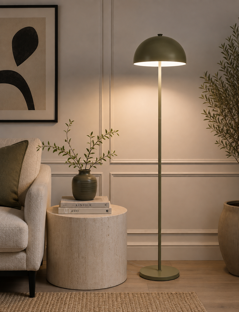 Dome Floor Lamp- Green