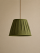 Fabric Wide Pleated Shade - Green